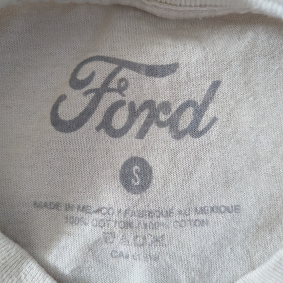 Ford Mustang T-Shirt, White and Blue Size Small - Picture 5 of 9